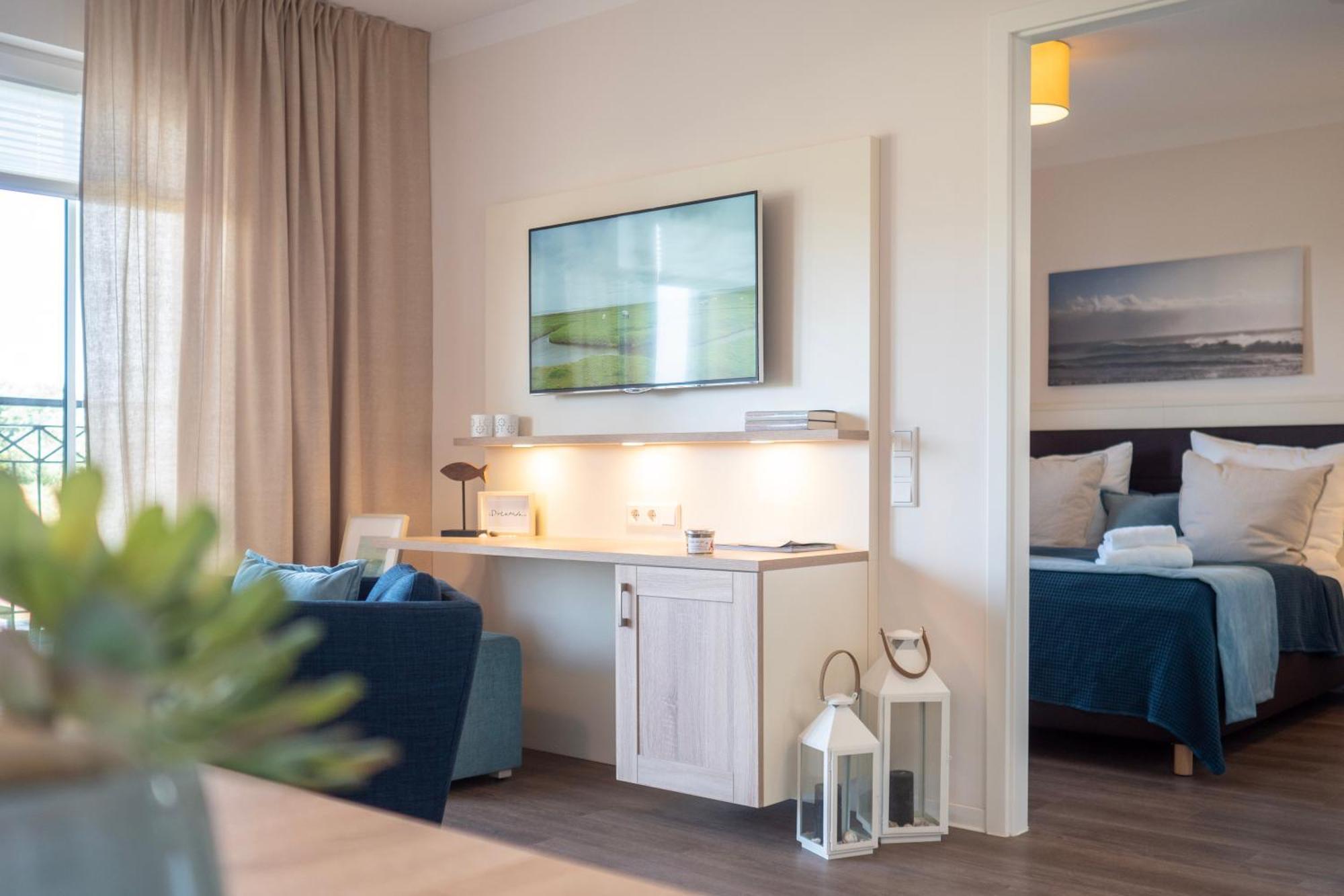 Aparthotel Waterkant Suites - Fewos Am Meer Mit Spa 보르게렌데레트비슈 객실 사진